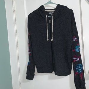 Black/Grey sweatshirt with hood